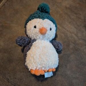 Jellycat Wee Winter Penguin with Teal Hat 6inch